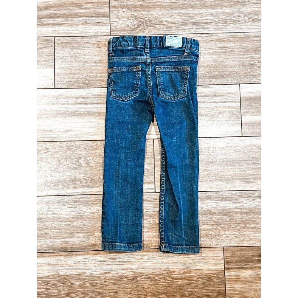Petit Bateau Girls Denim Jeans, Size 4 - Picture 5 of 6
